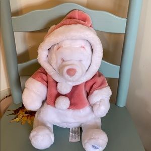 White Winnie the Pooh with coat